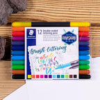 Staedtler Double-ended Brush Marker Brush Letter Duo, Creative Lettering - Image 4