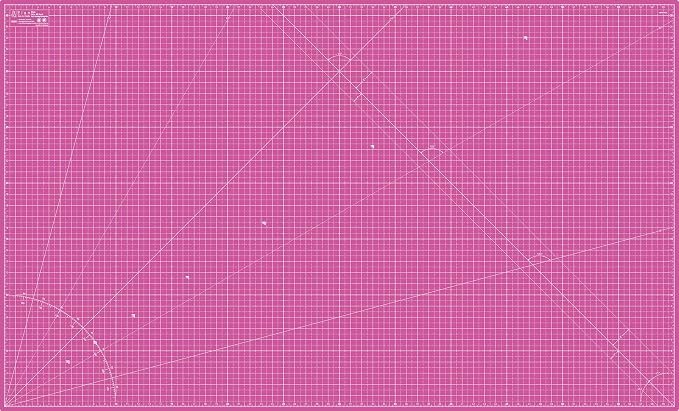 Elan Cutting Mat 36x60 Pink & Purple, Extra Large Self Healing Cutting Mat 36 x by Elan