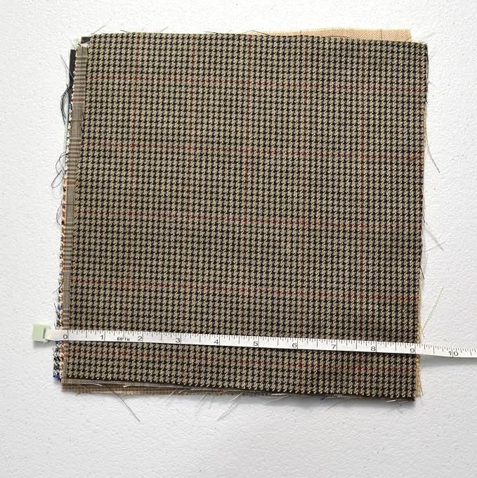 100% Wool Fabric Squares for Sewing | Scottish Tweed Fabric Material Plaid Felt - Image 5