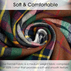 Pico Textiles 25 Yards Bolt Red Green White Tartan Plaid Flannel Fabric - Image 2