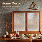 Coavas Stained Glass Window Film, Decorative Frosted Glass Window Privacy Film - Image 7