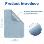 Iron on Patches for Clothes, 20 Pieces Denim Patches for Inside Jeans 3.7" by - Image 3