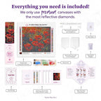 DIAMOND ART CLUB Poppy Field Diamond Painting Kit, Fun DIY Crafts - Image 3