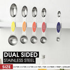 Spring Chef Stainless Steel Magnetic Measuring Spoons Set of 8 - Image 3