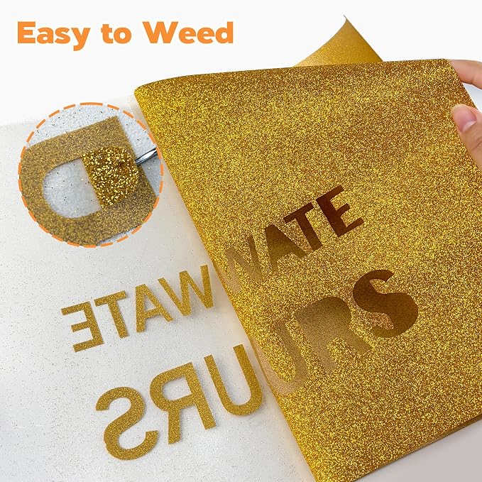 HTVVETUR Glitter Heat Transfer Vinyl - Image 3