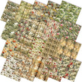 HunnmingRe 20 Pcs 10''x10'' Vintage Mushroom Quilting Fabric Square Woodland by HunnmingRe