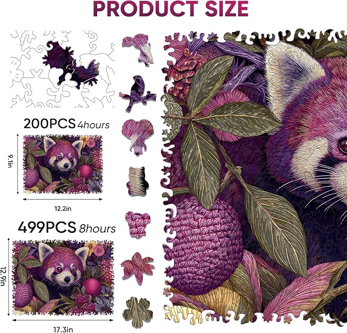 Mocfesk Wooden Puzzles for Adults, Birthday Gifts Fun Family Game 12.2'' x 9.1'' - Image 2