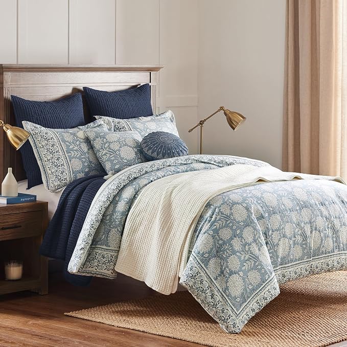 Levtex Home Adare Blue Reversible King/Cal King Comforter Set - Image 2