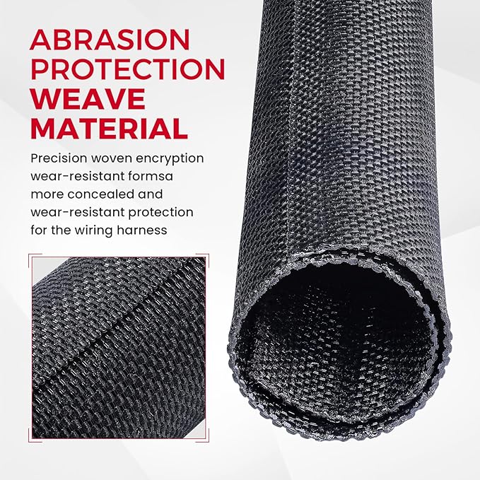 Automotive Wire Sheathing Split Wire Loom Braided Mesh Woven Cable Sleeve - Image 6