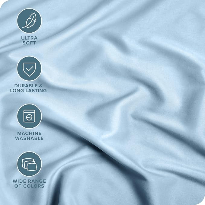 Bare Home 2-Pack Fitted Bottom Sheets Full - Image 2