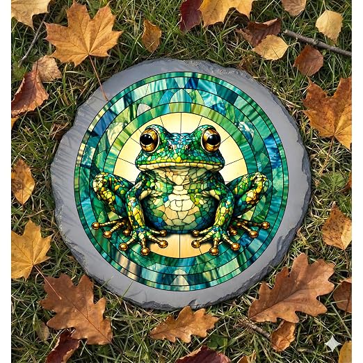 Magnolia Garden 10-Inch Mosaic Frog Stepping Stone - Image 6