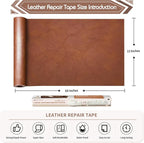 KING MOUNTAIN Leather Repair Patch, 12 x 60 Inches self Adhesive Leather Repair - Image 4