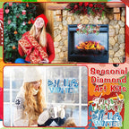 Cinnvoice 12 Pcs Summer Seasonal Diamond Art Hanging Ornament Kit - Image 2