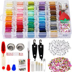 XMZCOLA Embroidery kit for Beginners Adults, 95 Colors Embroidery Thread and by XMZCOLA