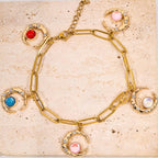 Gold-Tone Moon Charms with Rhinestones - Image 5