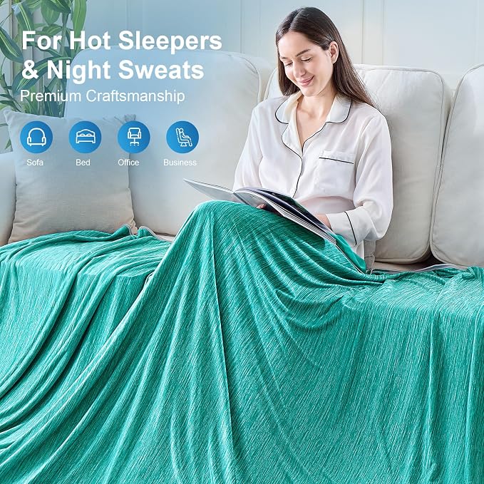 KMUSET Cooling Blanket Full Size（80"x90", Double Sided Summer Cooling Blankets - Image 8