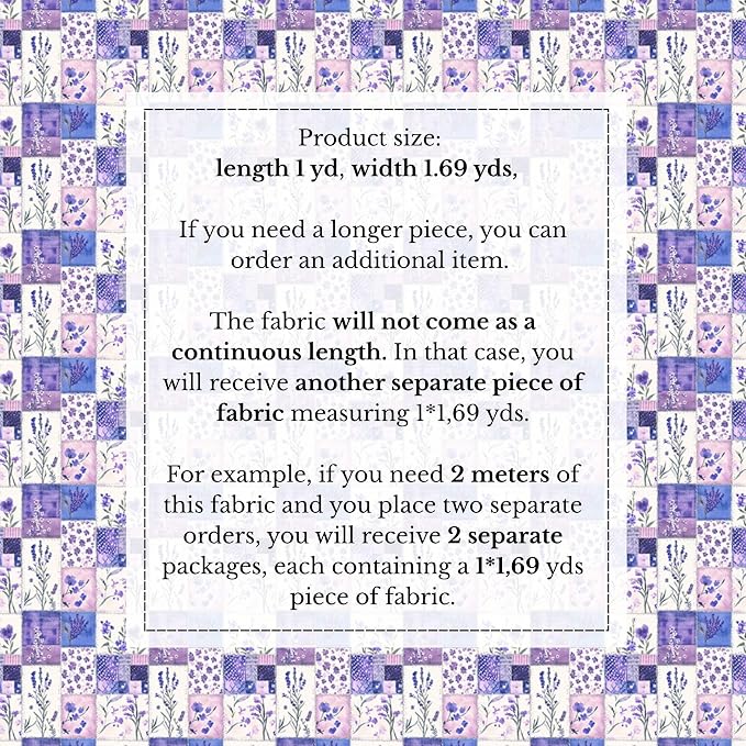 100% Cotton Fabric by the Yard – Turkish Quality Quilting & Sewing Fabric - Image 4