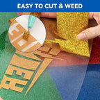 Aoder Blue Glitter Heat Transfer Vinyl - Image 6