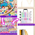 Stackable Bead Storage Organizer, 88 Small Plastic Containers - Image 7
