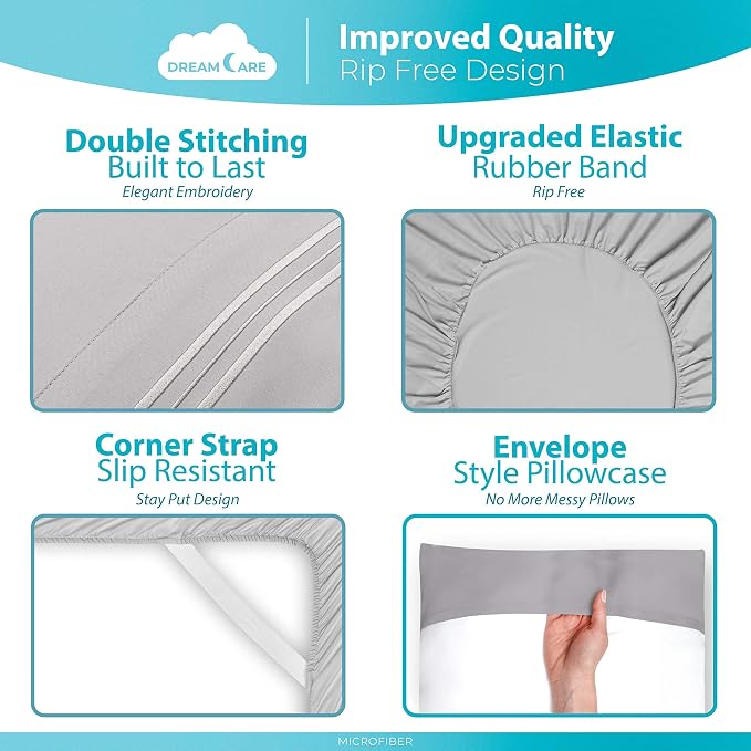 DREAMCARE Twin XL Sheet Sets - Image 6