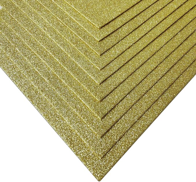 Jtnohx Glitter Felt Fabric, 8 x12 inches Felt Square Glitter - Image 4