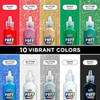 Tulip Glitter Puff Paint Pack, Permanent Multi-Surface Craft Paint - Image 2