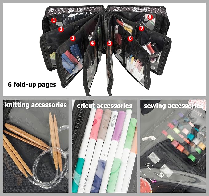 PACMAXI Sewing Accessories Storage Bag, Craft Tools | Roomy carry bag - Image 4