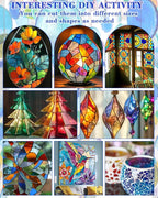 FIVEIZERO 24 Sheets Iridescent Stained Glass Sheets, 4x6 Inch Stained Glass - Image 6