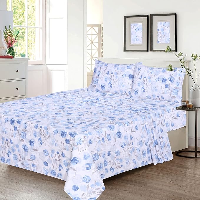 RUVANTI 100% Cotton Sheets – Full Size Percale Bedding, Cooling & Breathable - Image 2