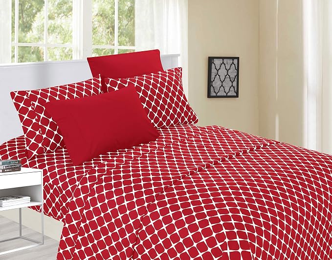 Elegant Comfort Luxury Soft Bed Sheets Bloomingdale Pattern - Image 2