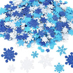 Coopay Glitter Snowflake Foam Stickers Self-Adhesive Snowflake Stickers Decals by Coopay