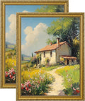 eletecpro 12x16 Vintage Picture Frame, Glass Cover, Horizontal or Vertical by eletecpro