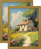 eletecpro 12x16 Vintage Picture Frame, Glass Cover, Horizontal or Vertical by eletecpro