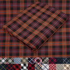 Pico Textiles 1 Yard Rust Tartan Plaid Flannel Fabric by PicoTextiles