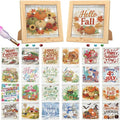 Trandraft 26 Pcs Fall Vintage Interchangeable Holiday Diamond Art Kits by Trandraft