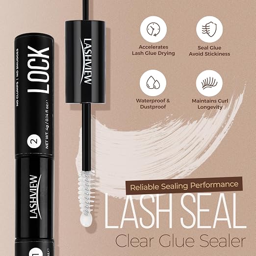 LASHVIEW Lash Bond and Seal & Lash Remover Kit Super Strong Hold 7Day+ Cluster - Image 4