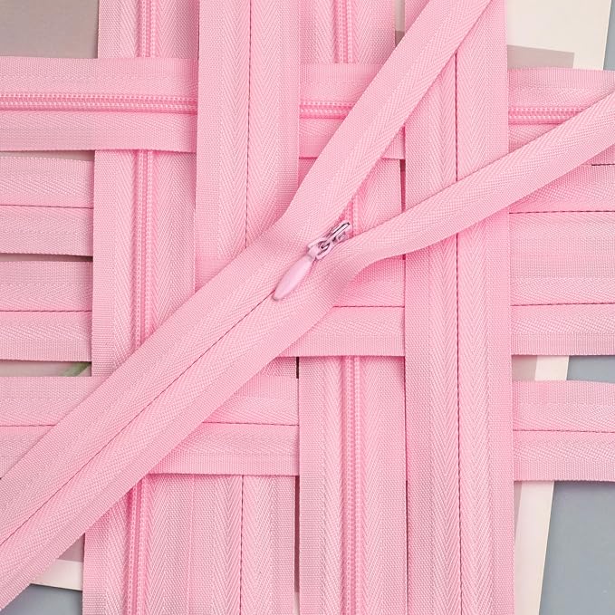YAKA 20pcs Pink Nylon Invisible Zippers Tailor Sewing Tools Garment Accessories - Image 5
