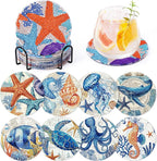 Ocean Animals Diamond Art Painting Coasters Kit by GOHDODD
