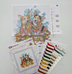 RIOLIS - Ready for Autumn 2002, Dogs Cross Stitch Kits 9¾" x 9¾", Counted Cross - Image 8