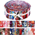 Kingdder 70 Pcs Japanese Jelly Fabric Quilting Strips, 2.55 Inch Precut Cotton by Kingdder