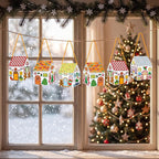 80UncleKimby 25Sets Christmas Crafts Gingerbread House Coloring Kit | Cardboard - Image 4