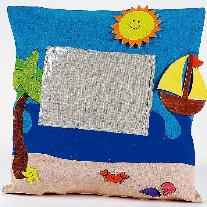 Fun Express Throw Pillow Covers, Cotton Square, - Image 3