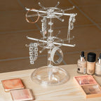 2 Tier Rotating Jewelry Display Stand, Necklace Holder, Jewelry Tree Stand - Image 4