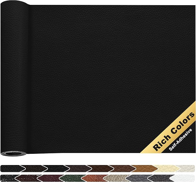 KING MOUNTAIN Leather Repair Patch, 16 x 60 Inches self Adhesive Leather Repair by ForABetterHomeLife