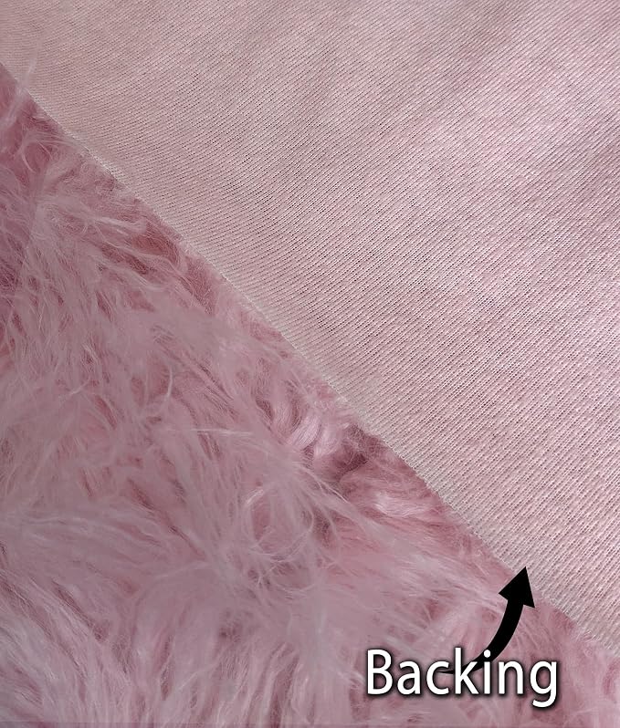 Fabric Empire 2.3oz Faux Fur Curly Yak Fabric 3.5" Long Pile Japanese Yarn/Sold - Image 6