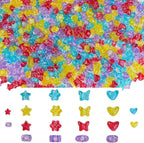 800PCS 6x9mm Valentine's Day Red Theme Pony Beads Bulk, Kandi Beads by NikkiGuojewelry
