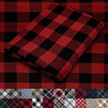 Pico Textiles 4 Yards Bolt Red and Black Buffalo Plaid Checkered Flannel Fabric by PicoTextiles