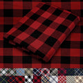 Pico Textiles 20 Yards Bolt Red and Black Buffalo Plaid Checkered Flannel Fabric by PicoTextiles