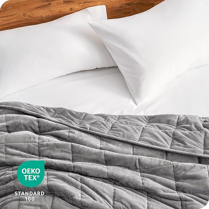 Bare Home Weighted Blanket Full or Queen Size 12lb - Image 7