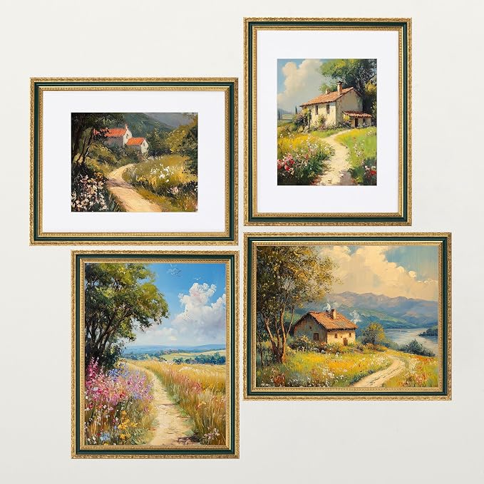 eletecpro 11x14 Vintage Picture Frame, Glass Cover, Horizontal or Vertical - Image 7